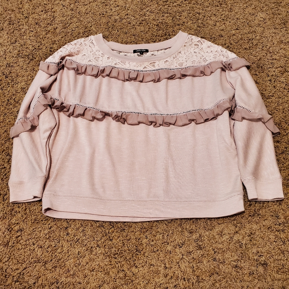 Love Sam Ruffled Pullover Sweater - Picture 4 of 9